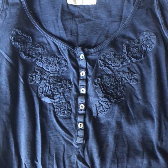 L.O.G.G made for H&M sleeveless top, buttoned front cowl neck - Picture 3 of 4